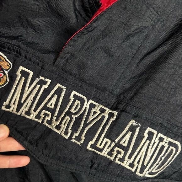 STARTER Vintage Terrapins University of Maryland Pullover Jacket Terps XXL UMD - Picture 5 of 8